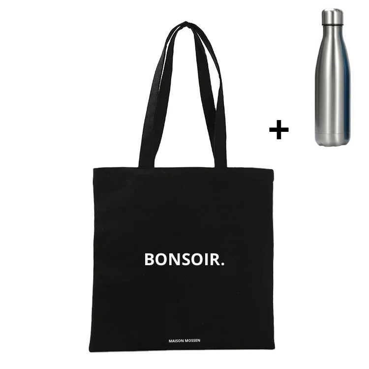 Sac fourre-tout + gourde en acier inoxydable