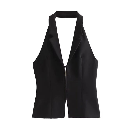 TOP ZIPPÉ DOS NU
