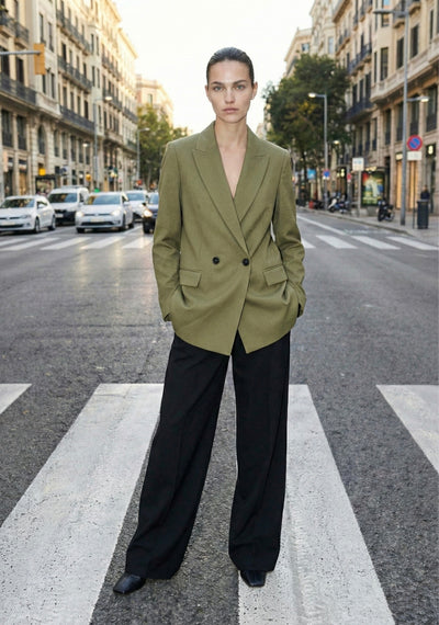 VESTE TAILLEUR STRUCTURÉE CROISÉE