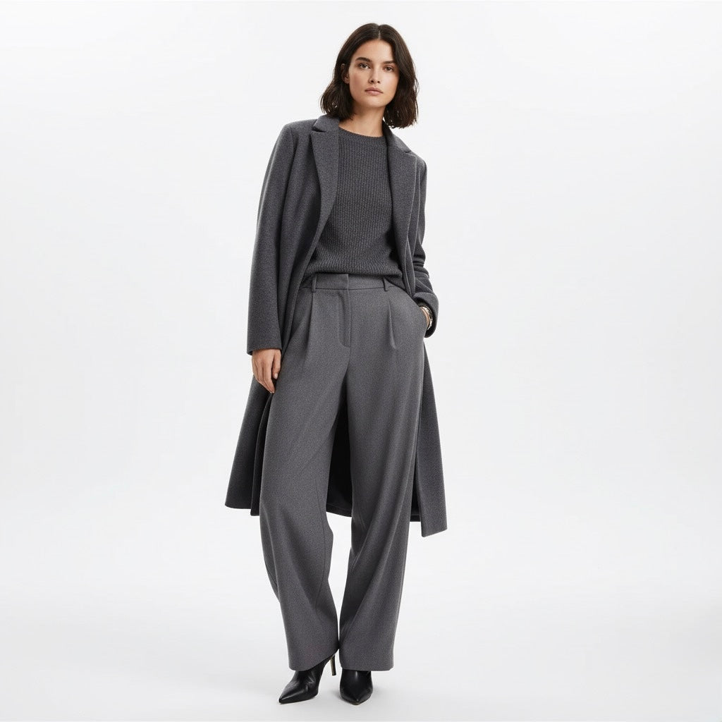 MANTEAU DROIT À REVERS