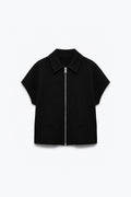 VESTE ZIPPÉE À MANCHES COURTES