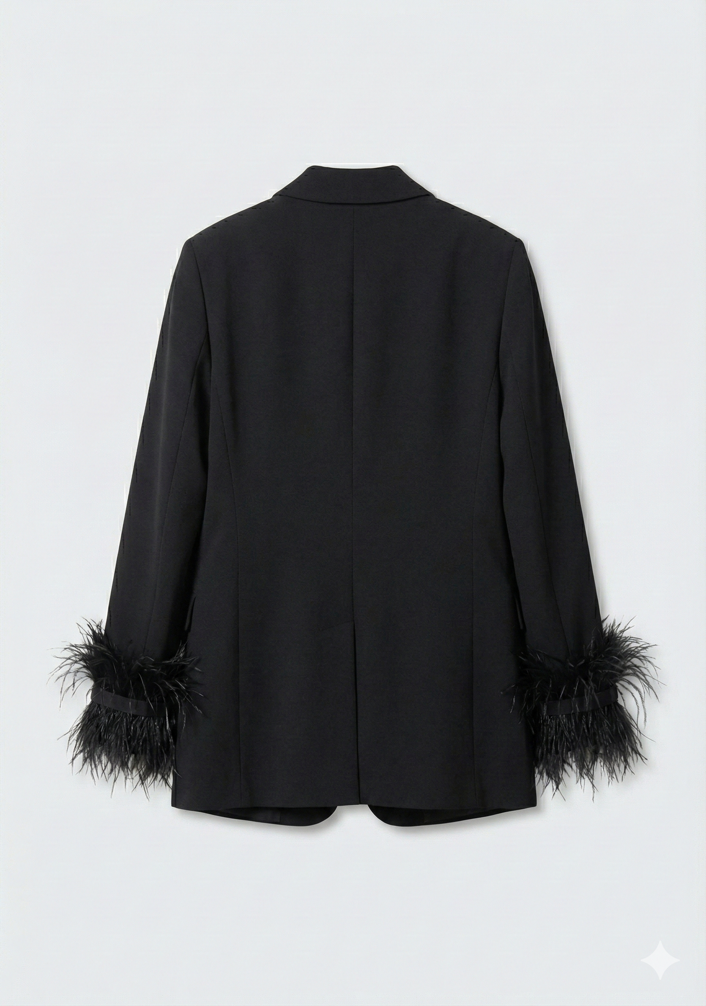 Black satin blazer • Women