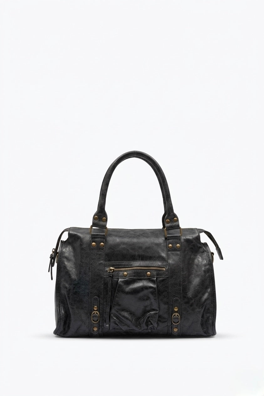 SAC À MAIN EN CUIR DE VACHETTE - HÉRITAGE