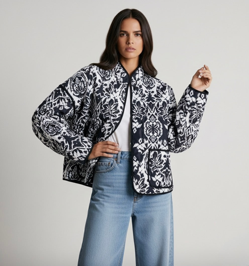 VESTE MATELASSÉE IMPRIMÉE