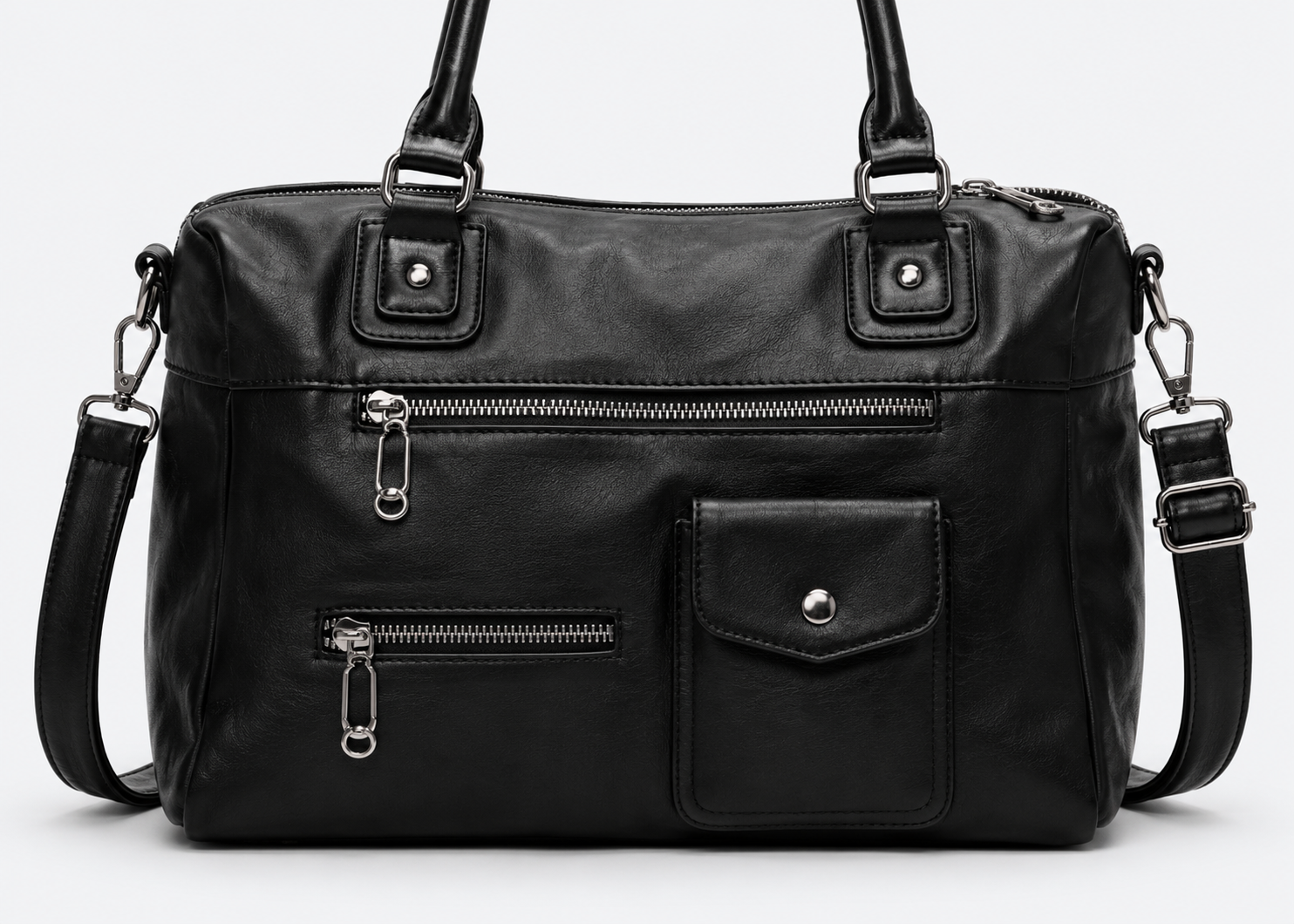 SAC À MAIN SPACIEUX AVEC POCHES ZIPPÉES