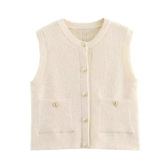 Sleeveless cardigan • Women