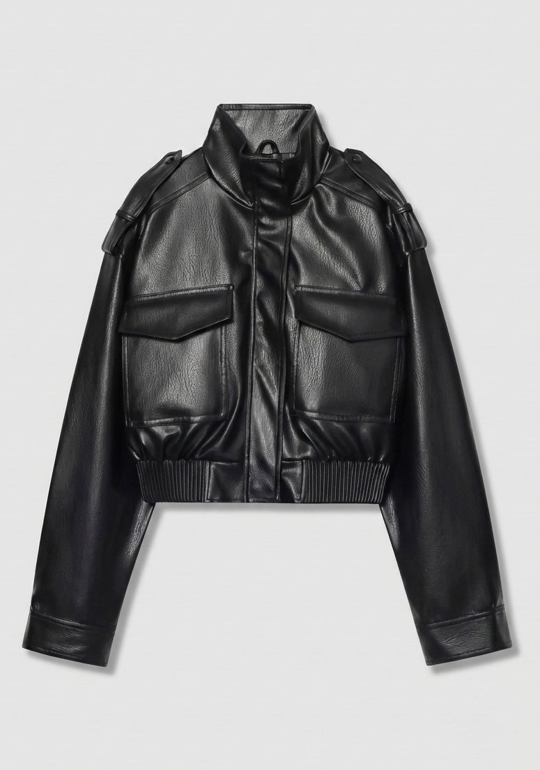 BLOUSON COURT À POCHES RABATTUES