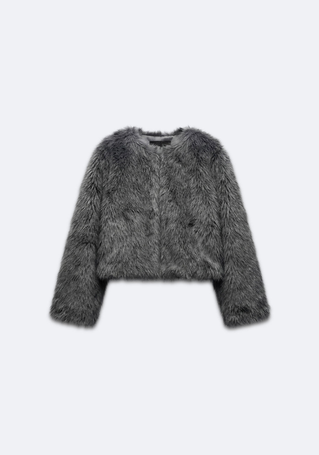 VESTE TEXTURÉE EFFET FOURRURE