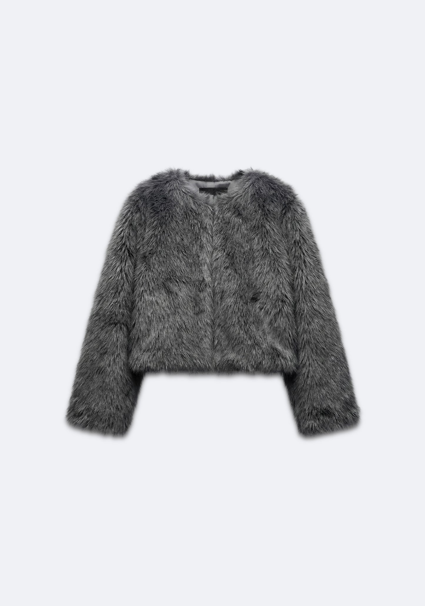 VESTE TEXTURÉE EFFET FOURRURE