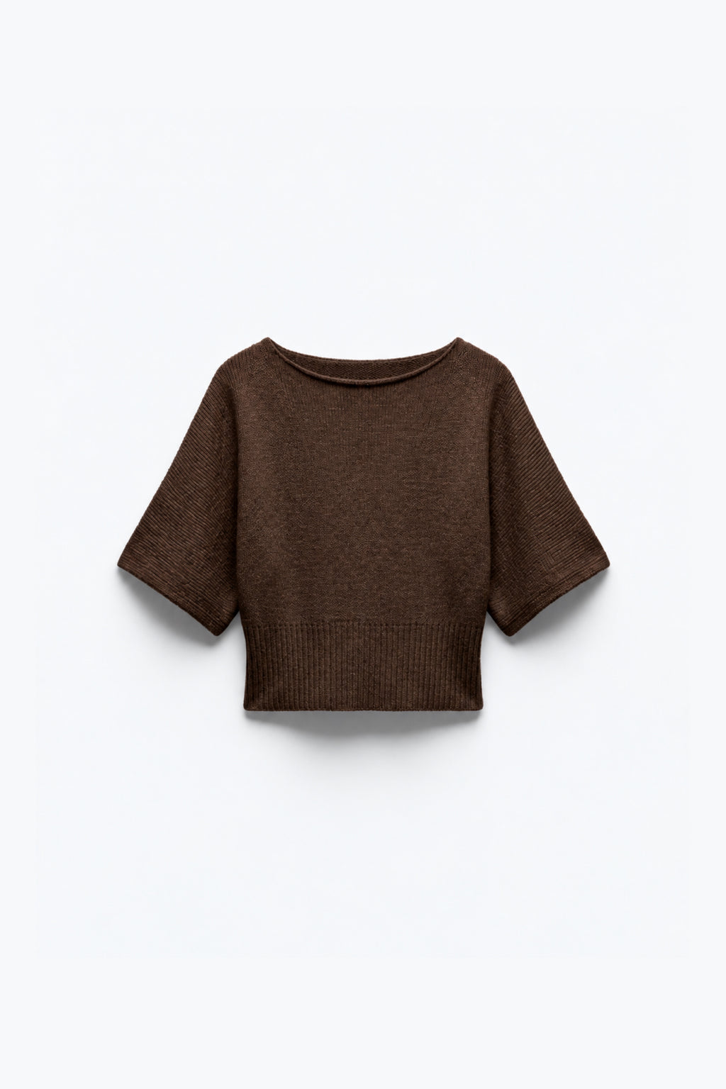 PULL COURT EN MAILLE CINTRÉ