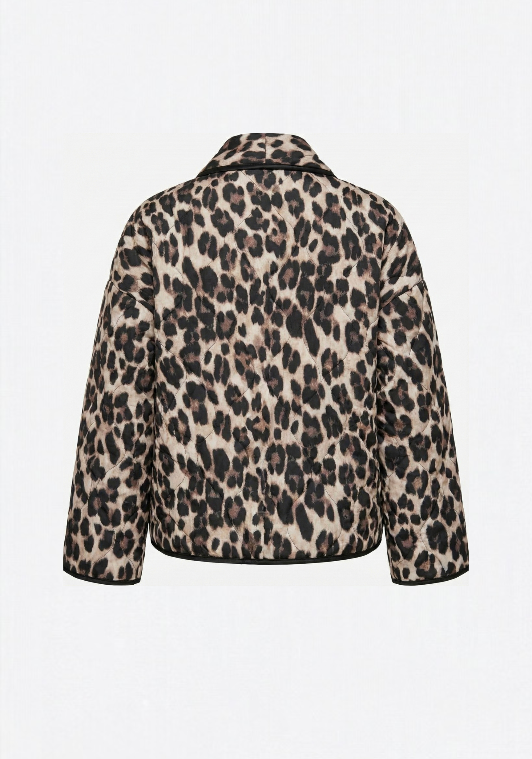 VESTE COURTE MOTIF LÉOPARD STRUCTURÉE