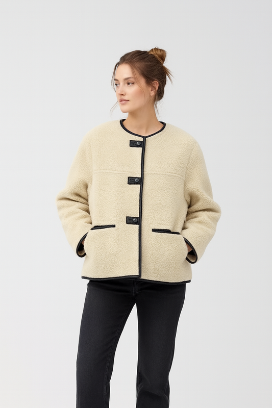 VESTE TEXTURÉE À FERMETURE HORN