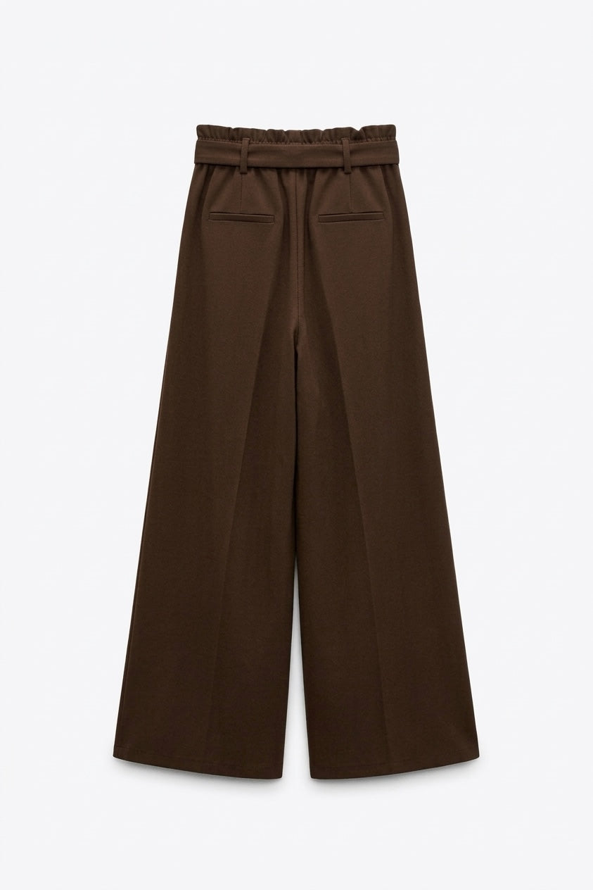 PANTALON LARGE AVEC CEINTURE