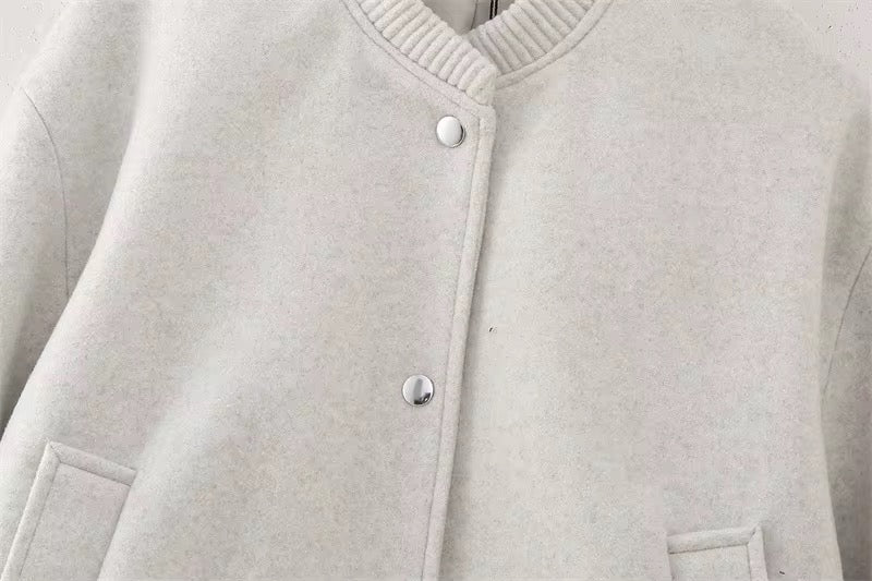 BLOUSON BOMBER COURT MINIMALISTE