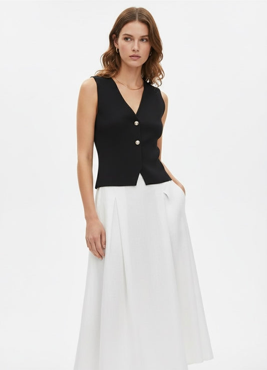 GILET SENZA MANICHE IN MAGLIA