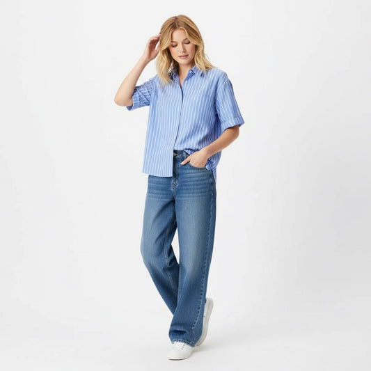 CHEMISE STRUCTURÉE MANCHES COURTES