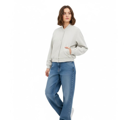 BLOUSON BOMBER COURT MINIMALISTE