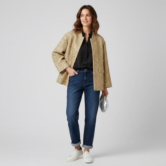 BLOUSON À PAILLETTES