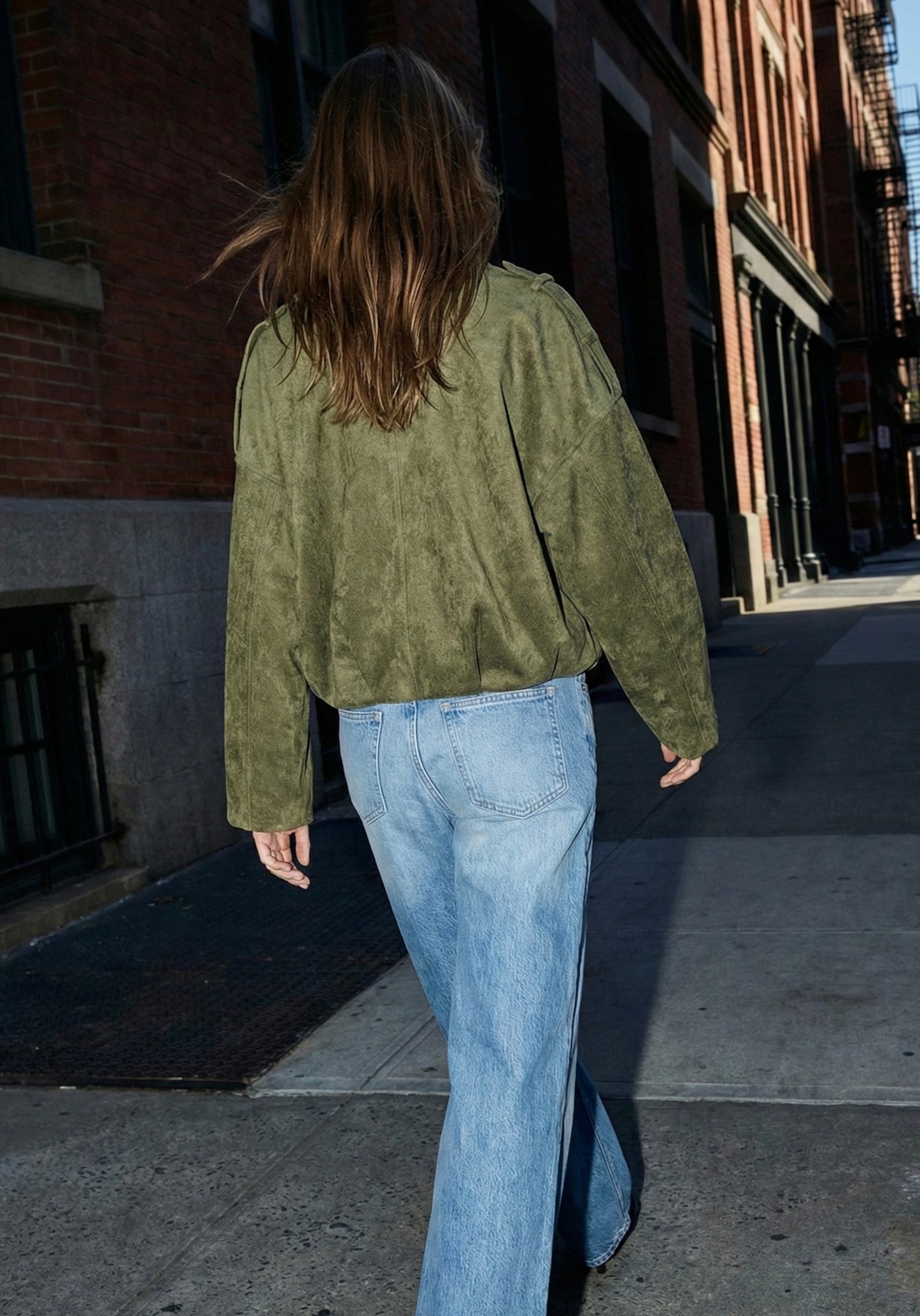 BLOUSON AMPLE EFFET DAIM