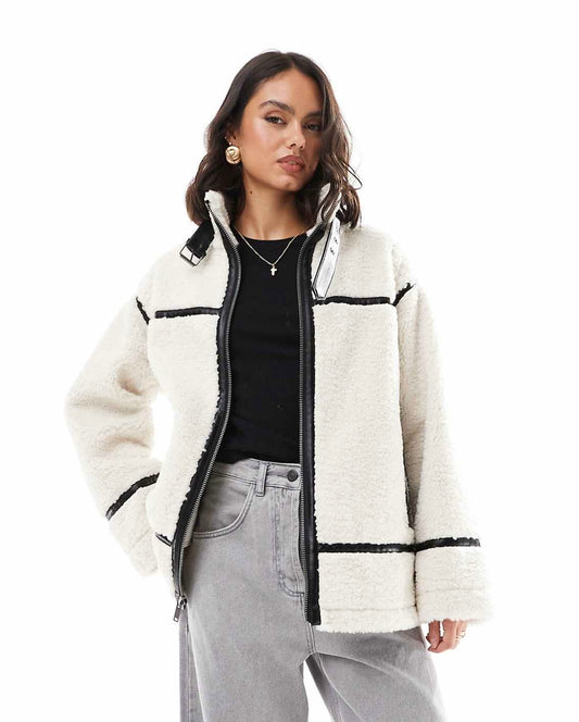 MANTEAU ÉPAIS EFFET LAINE