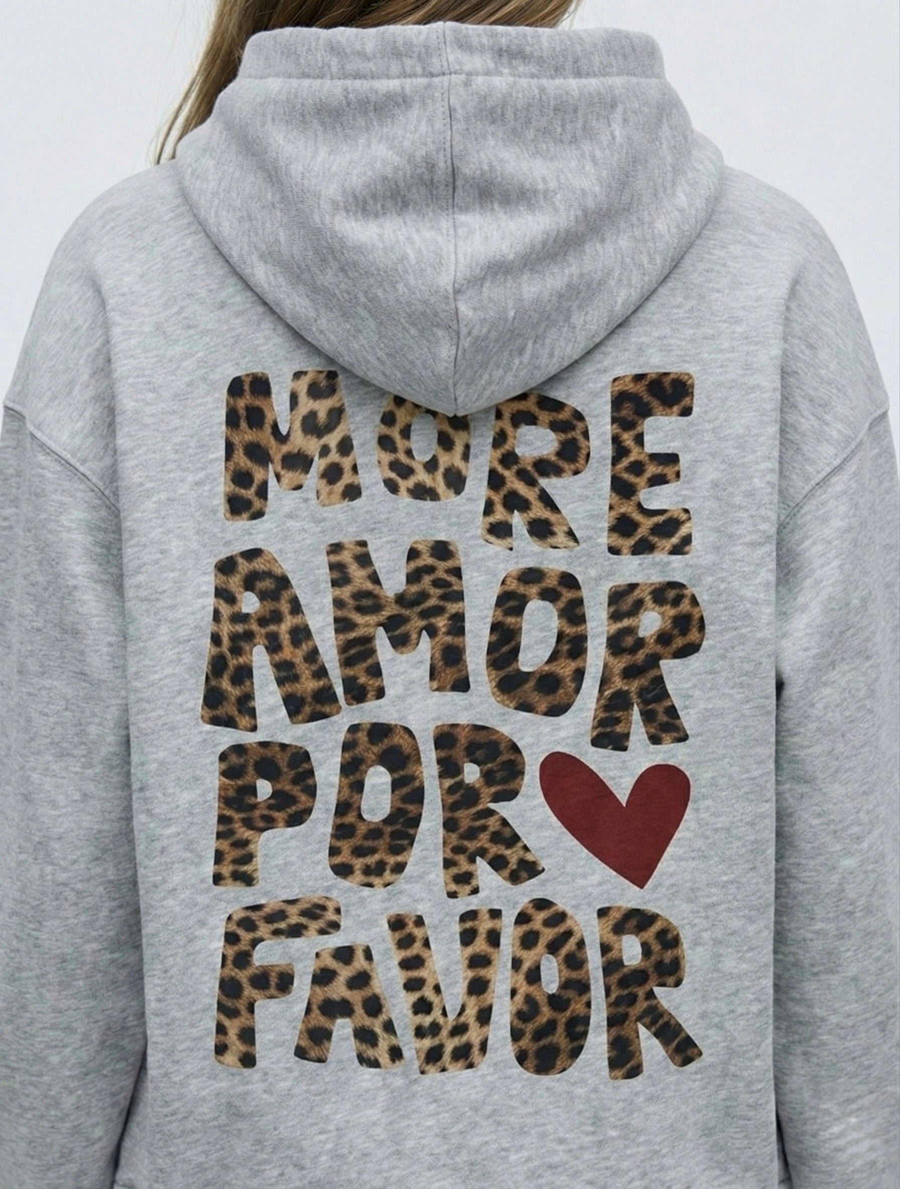 HOODIE IMPRIMÉ LÉOPARD