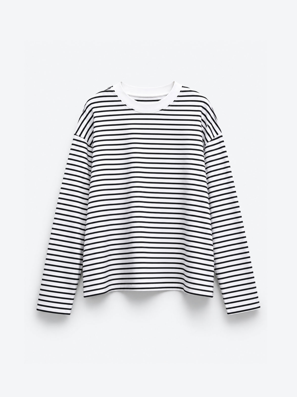 T-SHIRT RAYÉ À ÉPAULES TOMBANTES