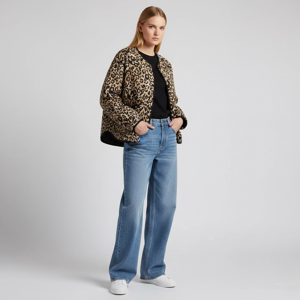 VESTE LÉGÈRE IMPRIMÉE ANIMALIER