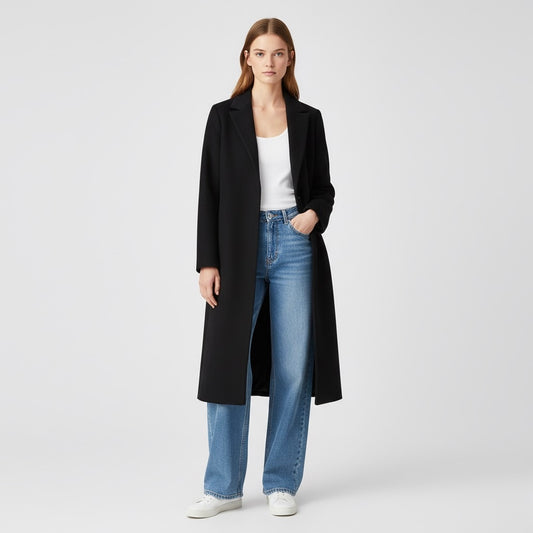 MANTEAU LONG ÉPAULE DROITE