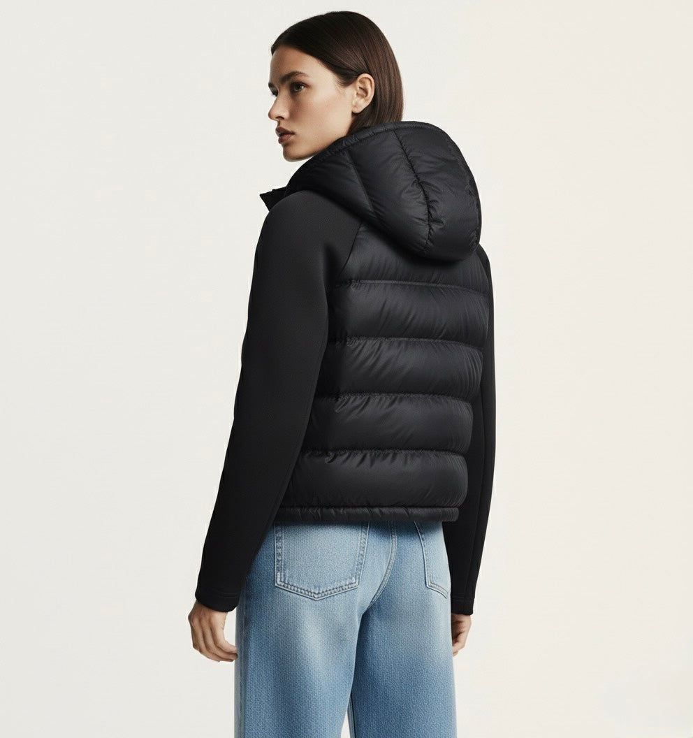 DOUDOUNE MATELASSÉE À CAPUCHE