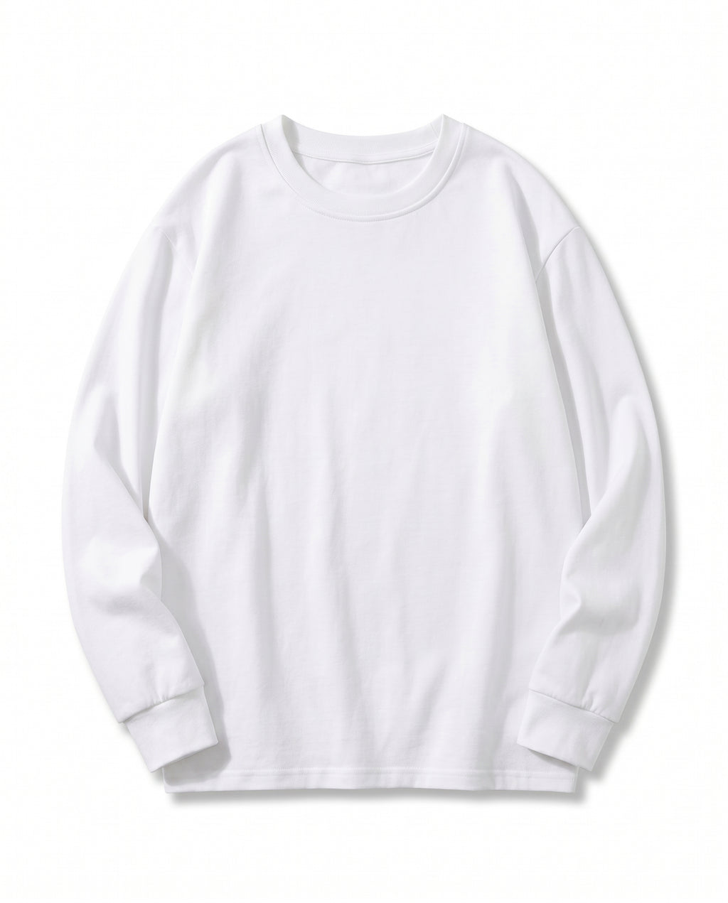 T-SHIRT EN COTON À MANCHES LONGUES