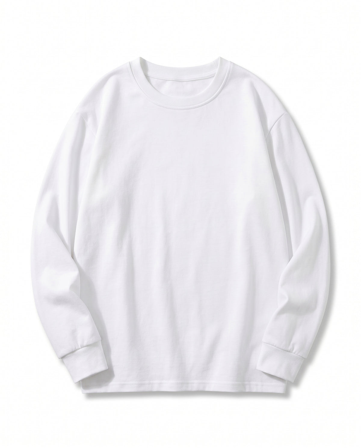 T-SHIRT EN COTON À MANCHES LONGUES