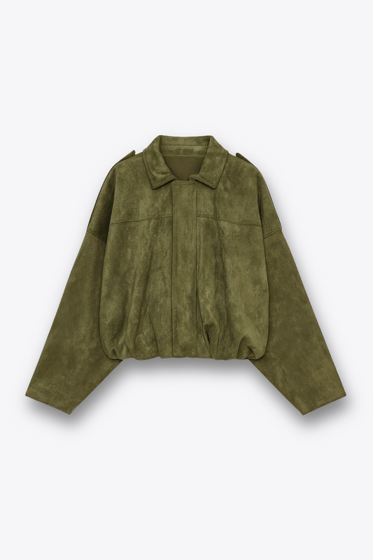 BLOUSON AMPLE EFFET DAIM