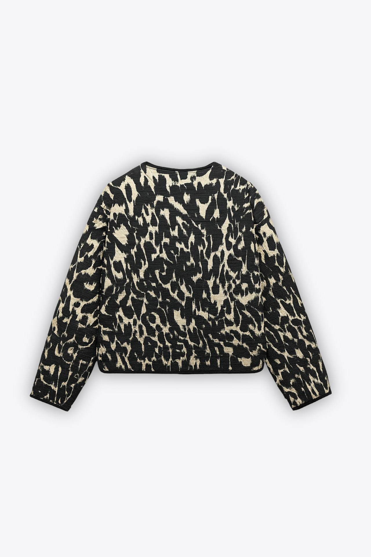BLOUSON MATELASSÉ IMPRIMÉ LÉOPARD