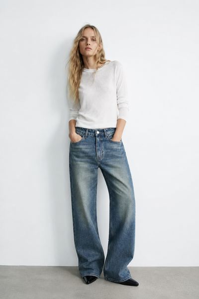 JEAN LARGE VINTAGE DÉLAVÉ