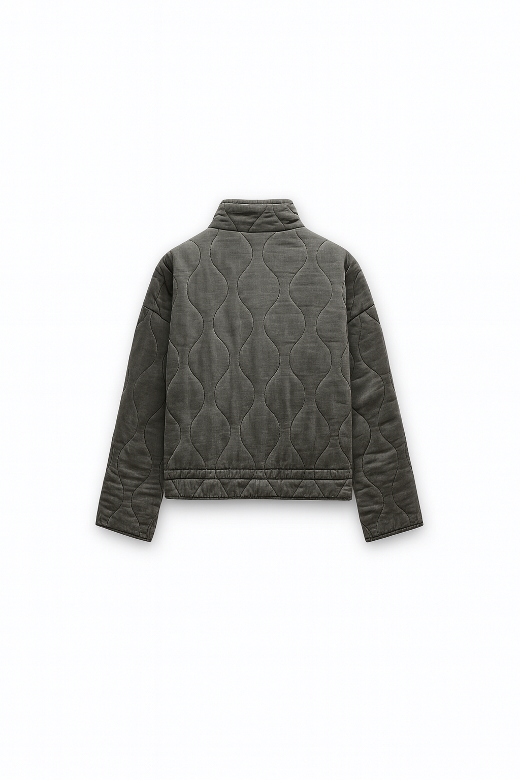 BLOUSON MATELASSÉ OVERSIZE À LIENS