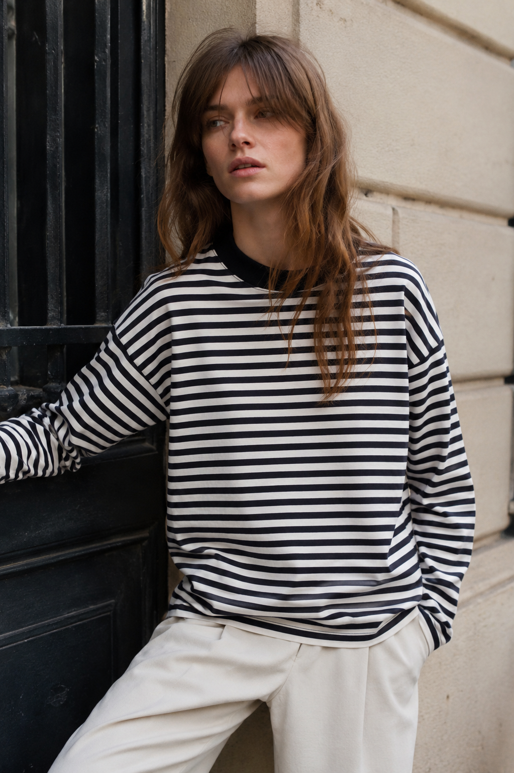 T-SHIRT MANCHES LONGUES RAYÉ