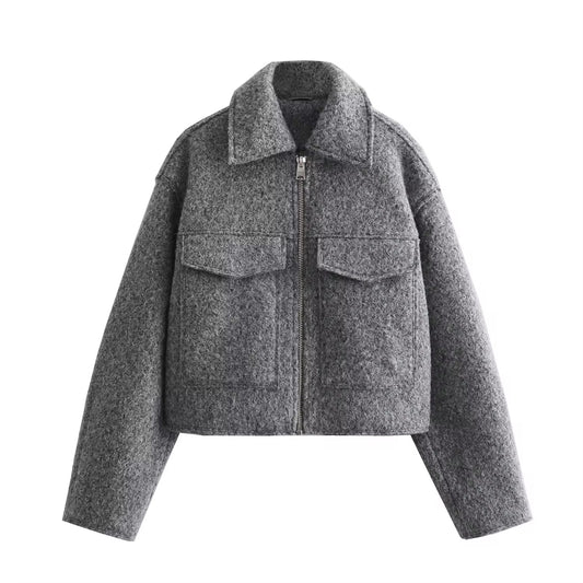 VESTE COURTE EN MAILLE