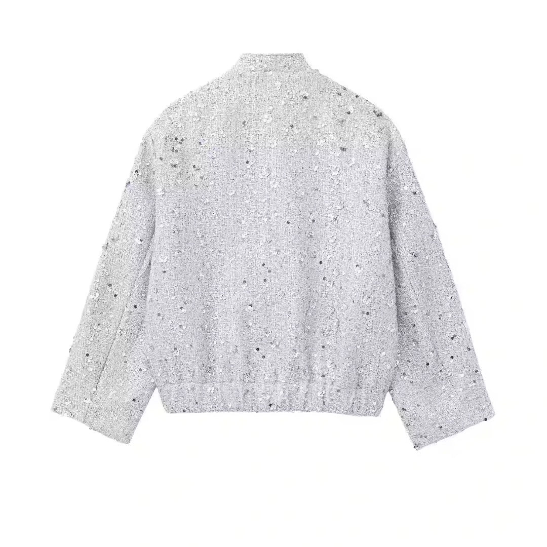 Embroidered sequined jacket - Women 