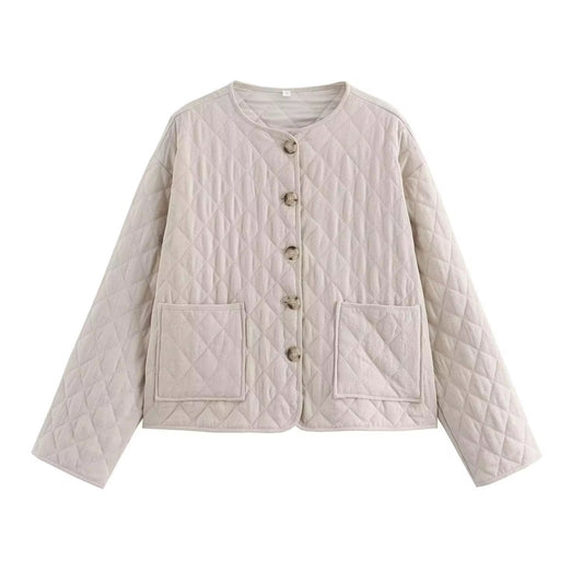 VESTE REMBOURRÉE EFFET LIN