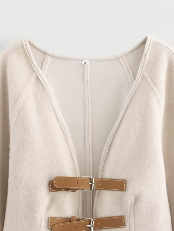 VESTE À COL ROND