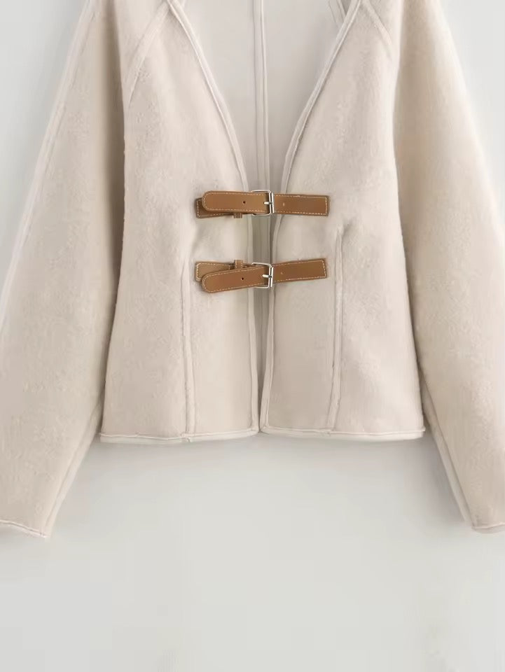 VESTE À COL ROND