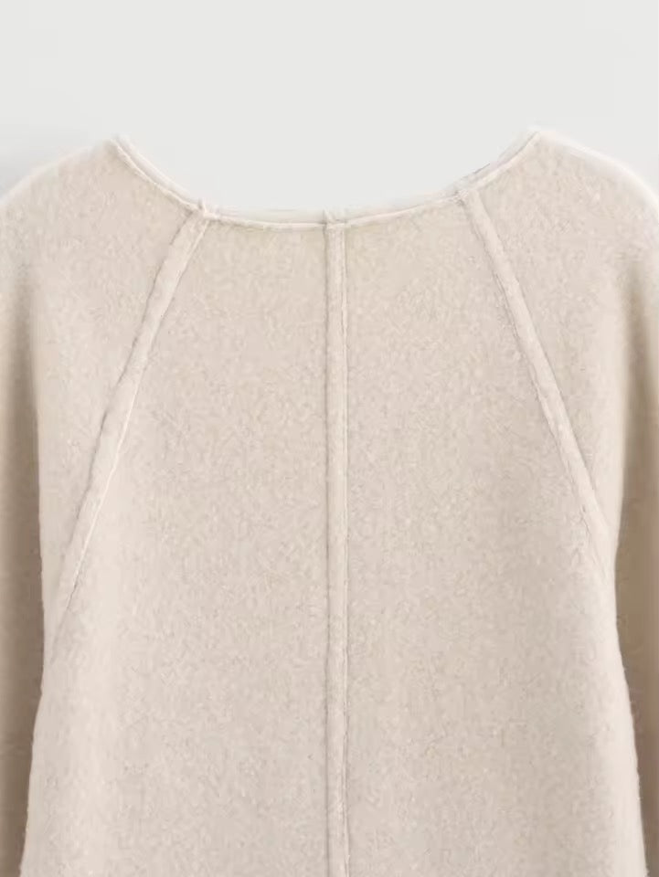 VESTE À COL ROND