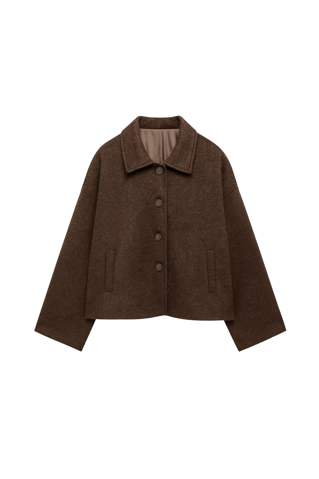 VESTE COURTE EFFET LAINE