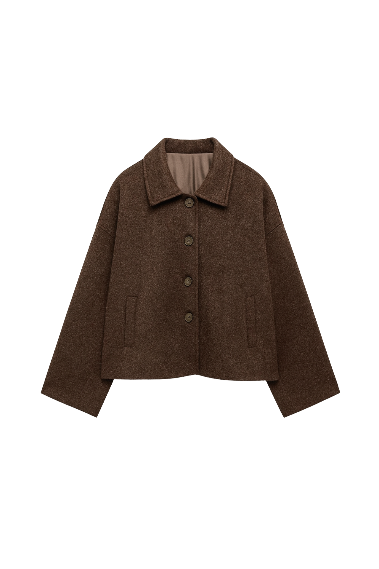 VESTE COURTE EFFET LAINE