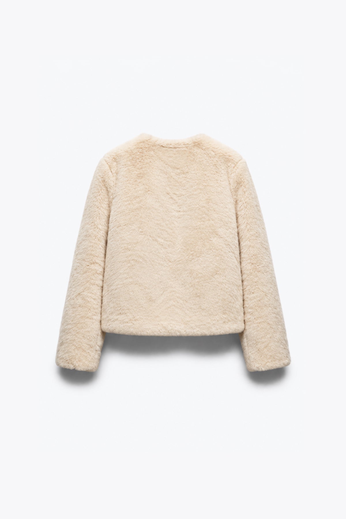 VESTE COURTE BOUCLE MÉTALLIQUE