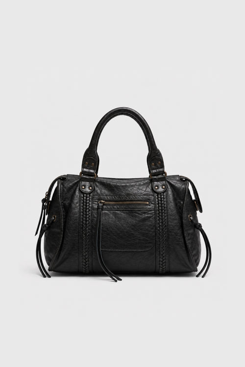 MOSSEN PU LEATHER HANDBAG