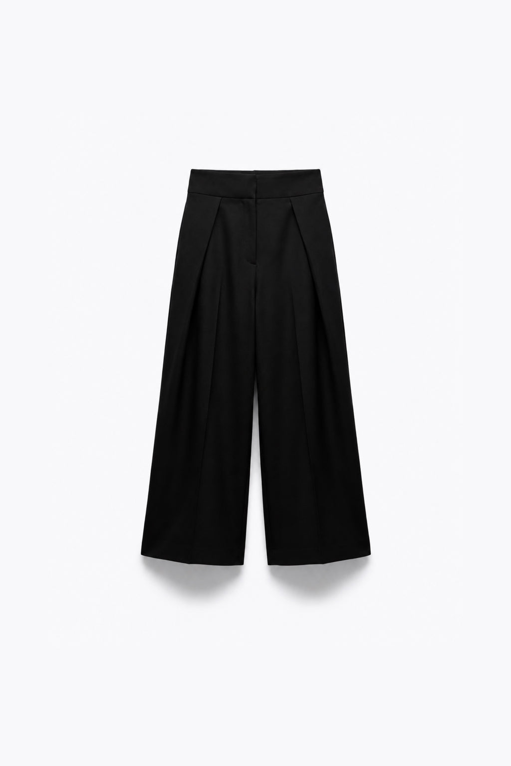 PANTALON LARGE COURT À PINCES