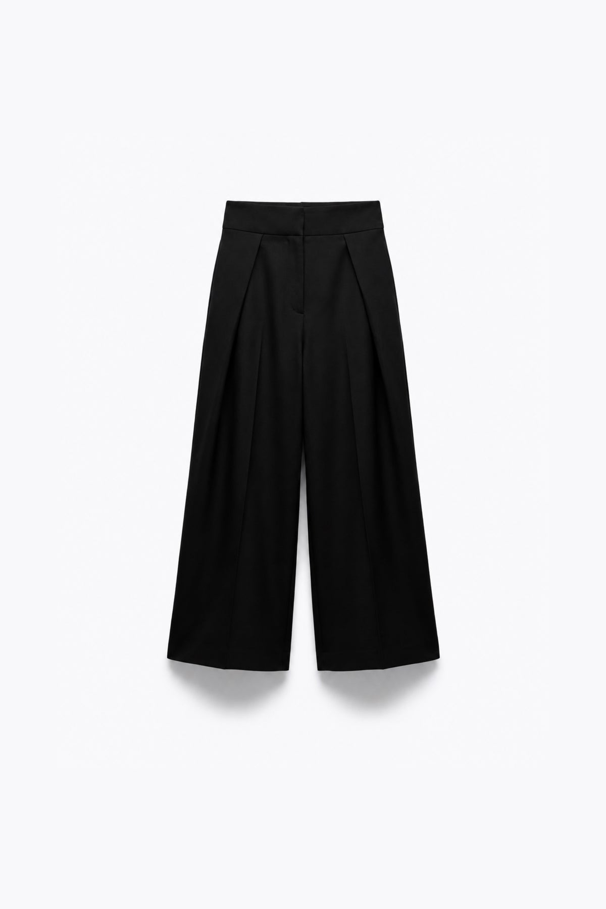 PANTALON LARGE COURT À PINCES