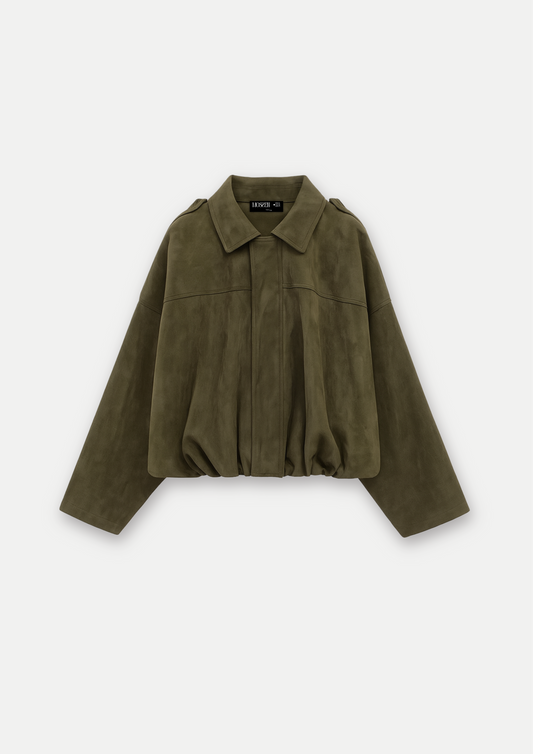 BLOUSON AMPLE EFFET DAIM