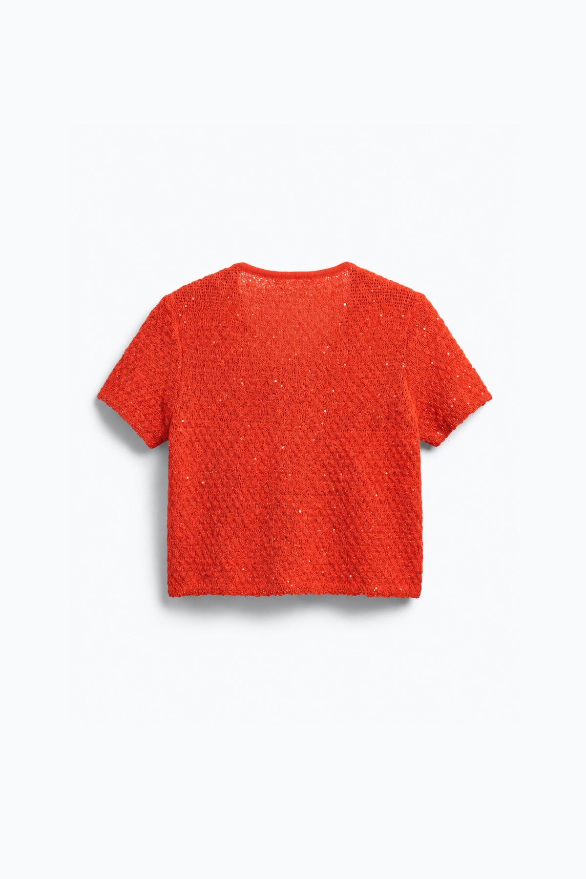 GILET EN TRICOT TEXTURÉ À MANCHES COURTES